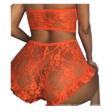 L001 wholesale lingerie two pieces sexy women underwear hot transparent see through lace plus size sexy bra panty set lingerie